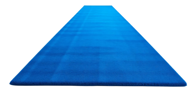 Blue carpet isolated on transparent background