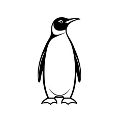 Obraz premium A vector icon of Penguin