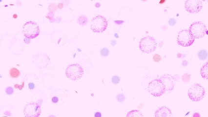 Seamless Pattern with Small Pink Bubbles.