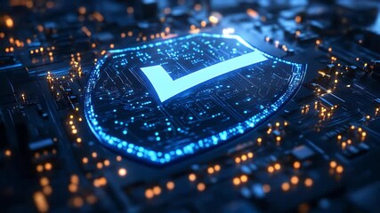 Shield representing data protection and network security - Powered by Adobe