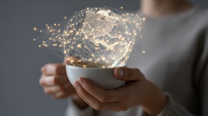 Global network in a cup
