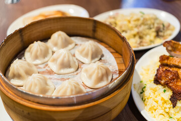 Taiwanese pork meat steamed bun