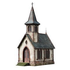 Fototapeta premium Chapel isolate on transparent background