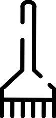 Minimalistic Modern Rounded Outline Brush Icon