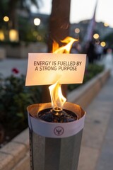 Inspirational Flame Represents Passion and Purpose in Modern Life