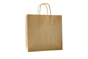 Light beige paper shopping bag
