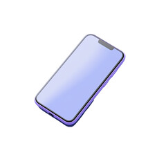 Purple smartphone illustration