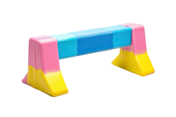 Colorful jump hurdle