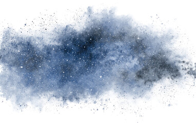 Abstract celestial watercolor cloud