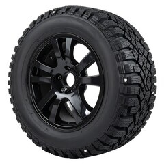 Obraz premium Black tire and wheel assembly
