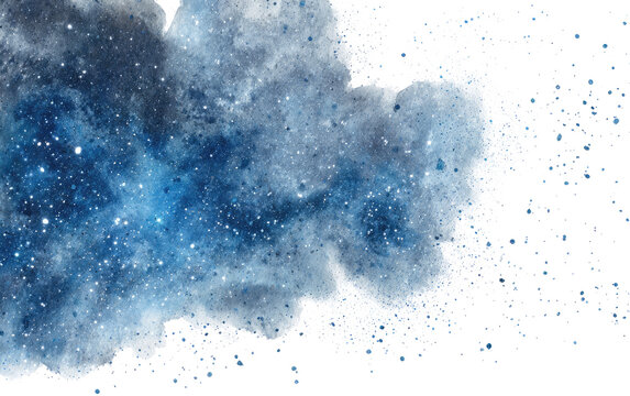 A vibrant cosmic cloud, a nebula's watercolor effect - Powered by Adobe