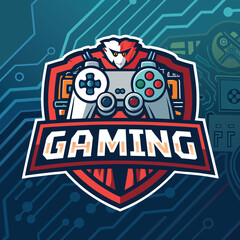 Gaming T-Shirt Design with Gamer Icon and Logo – Esports Style Graphic for Apparel, Streamer Branding, Game Controller Symbol, Retro or Modern Video Game Art for Merchandise or Stickers

