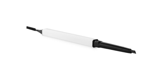 One mechanical eyebrow pencil isolated on white