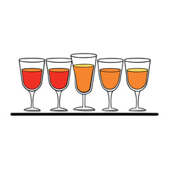 Elegant alcohol drink glasses showcasing various styles—whiskey tumblers, cocktail coupes, and wine glasses—perfect for savoring spirits and cocktails.