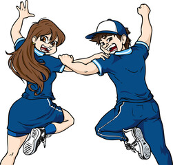 happy kids celebrating, teenager party