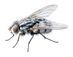 Fototapeta premium Of a fly on a surface nature's intricacies isolated on transparent background
