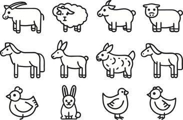 farm animals collection