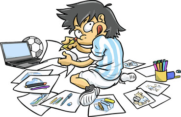 child drawing creative kid illustration