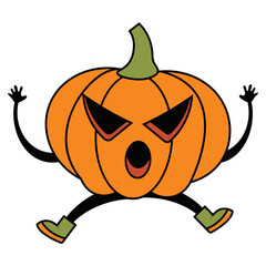 Cute Pumpkin Character Collection For Template Element Design and more