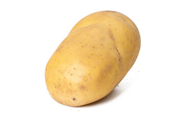 The High resolution photo of fresh potatoes with focus stack technique.