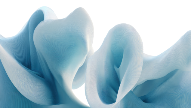 Abstract light-blue fabric folds