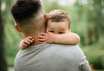 father having great time with his son
