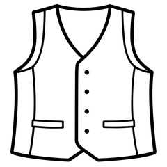 Sleeveless Vest – art vector