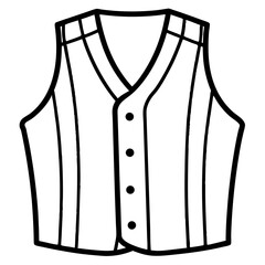 Sleeveless Vest – art vector