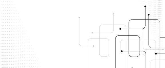 Vectors Abstract connecting lines and dots. Social networking, network connection and global communication technology background.