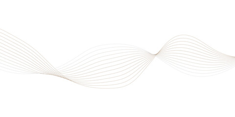 digital wave striped brown soft line white gray wavey curve line minimal concept creativity elegant graphic design use for banner, wallpaper, poster, web vector illustration.