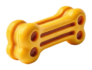 Playful dog toy bone home product pet care isolated on transparent background