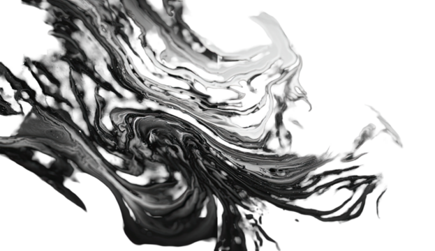 Abstract grayscale swirling design