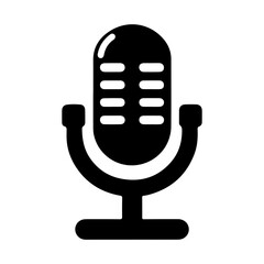 microphone icon isolated on white background