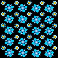 Geometric Floral Tribal Pattern