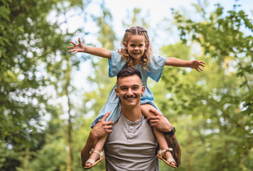 father having great time with his daughter