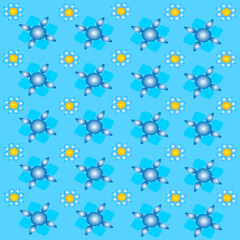 Geometric Floral Tribal Pattern