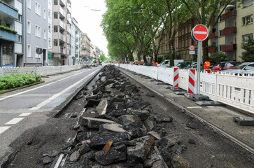Demolished Tram Line City Road.