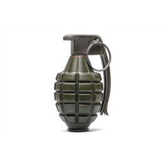 Grenade isolated on a transparent background, 