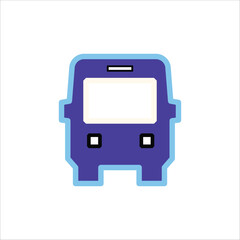 Fototapeta premium Transportation Sector Icons. Simple Colored Vector Illustration.