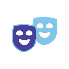 Art Sector Icons. Simple Colored Vector Illustration.