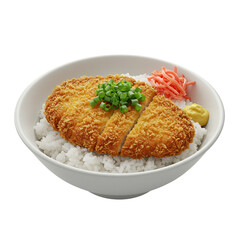 Crispy Breaded Cutlet with Rice and Pickled Ginger