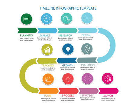 11 steps business process infographic, business infographic, timeline infographic template, strategy infographic, circle infographic, whit 11 steps or option.	