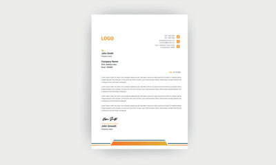simple  and creative letterhead design