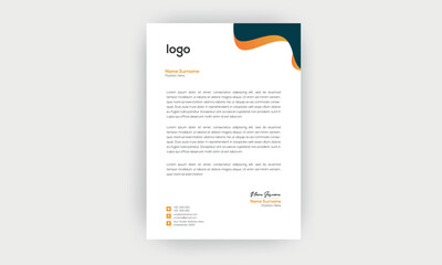simple  and creative letterhead design