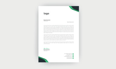 simple  and creative letterhead design