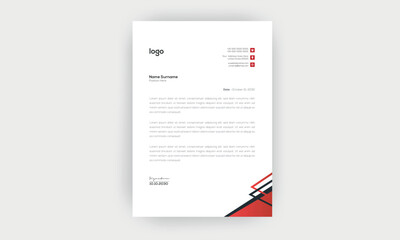 simple  and creative letterhead design