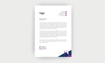 simple  and creative letterhead design