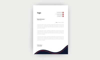 simple  and creative letterhead design