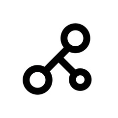 Simple atom illustration on dark background; use for science education or decor