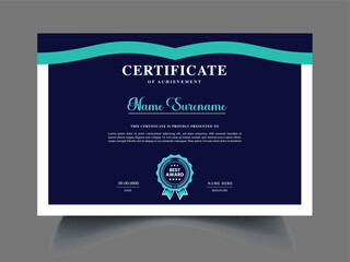 Unique certificate design template